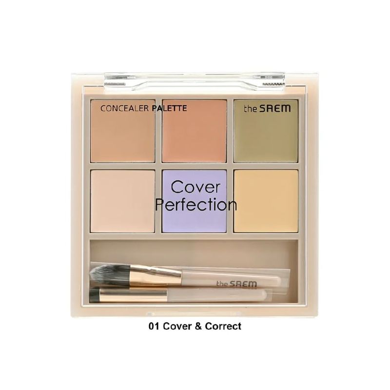 The Saem - Cover Perfection Concealer Palette - 2 Colors