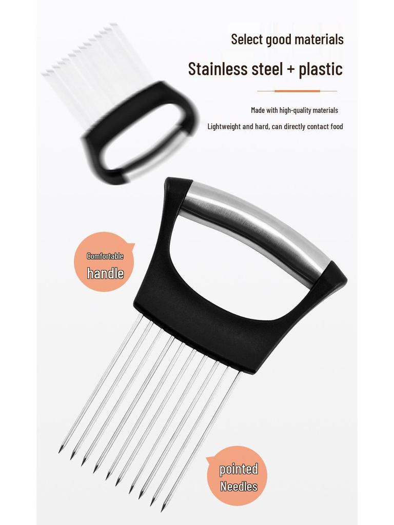 304 Stainless Steel Onion Holder & Meat Tenderizer Needle