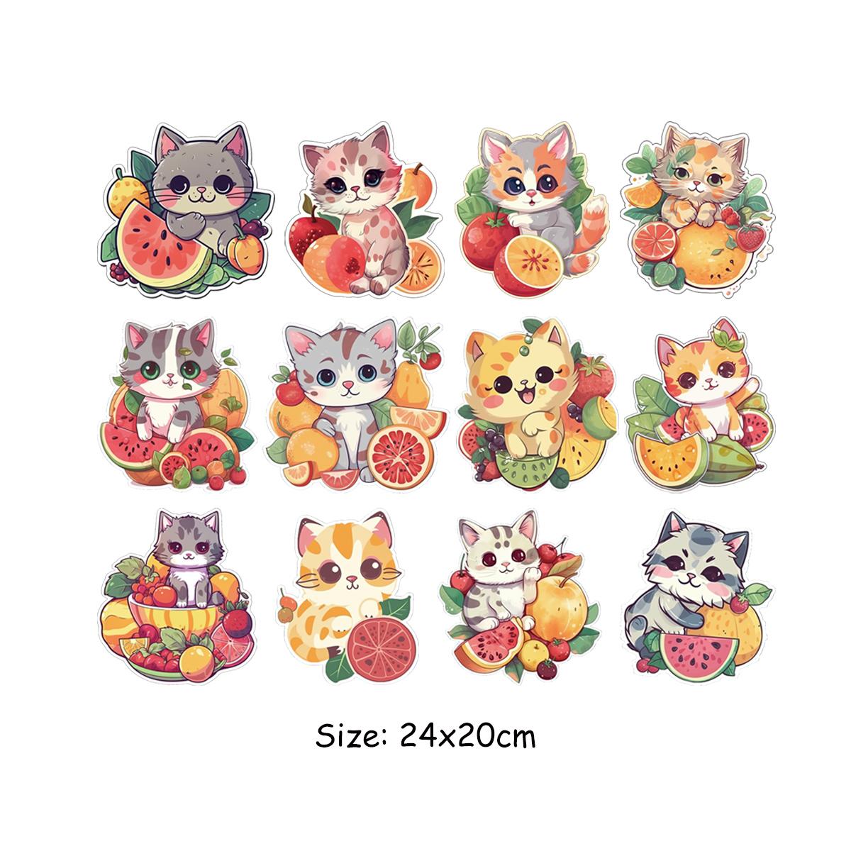 

Термонаклейки Милый набор котов Наклейки Футболка DIY Термопресс Аппликация Parches Ropa Толстовки Наклейки для одежды Наклейки на заплатки с термоклеем