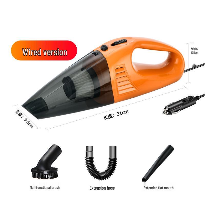 Super Powerful 120W Car Vacuum Cleaner, Wet & Dry, USB Charging