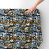 Royal Velvet Fabric Polyester For Sewing - Football Motif