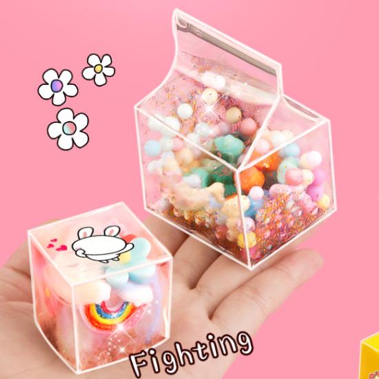 Nano-Klebeband-Blasen-Set mit Glitzerperlen DIY Stressabbau Spielzeug-Set für Kinder Erwachsene Kreatives Blasenmacher-Bastelset für Partygeschenke Entspannung