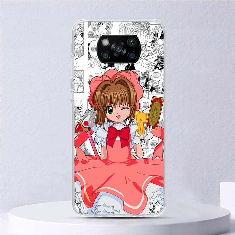 CardCaptor Sakura Anime Soft Case For Xiaomi Poco X7 X6 X5 X4 X3 Nfc F6 F5 Pro Phone Cover F4 Gt F3 F2 F1 M5S M4 M3 M5 Funda Coq