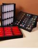 Eyeglasses & Jewelry Display Box with 18 Compartments and Stand