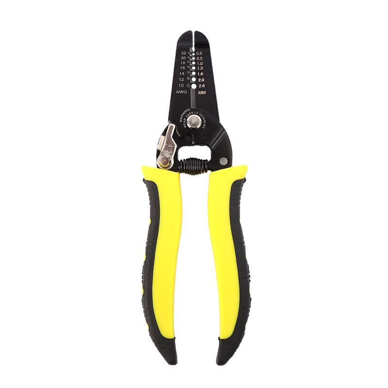 Seven-in-One Multi-functional Wire Stripper with Non-slip Spring Handle, 65 Manganese Steel Seven-in-One Wire Stripper Bulk