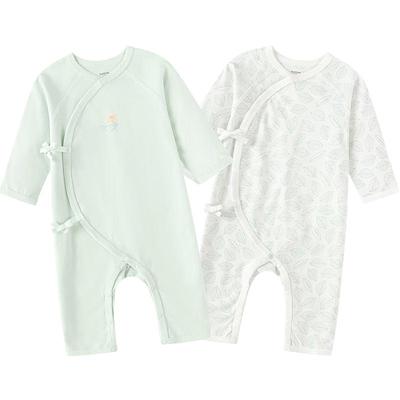 Balabala Newborn Infant Cotton Bodysuit Jumpsuit 2-Pack