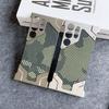 Husă de telefon metalică din titan magnetică, cu camuflaj, pentru Samsung Galaxy S24 S23 S22 S25 Ultra, cu bumper din aluminiu Magsafe, husă rezistentă la șocuri