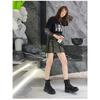 Women's Platform Martin Boots Summer New Style Large Size Mesh Hollow Out Ankle Boots