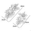 Wedding Arch Flowers Kit Corner Flower Row Decor Hanging Front Door Floral Garland for