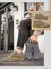 Men's Non-slip Wear-resistant Low-top Work Shoes for Construction and Casual Use