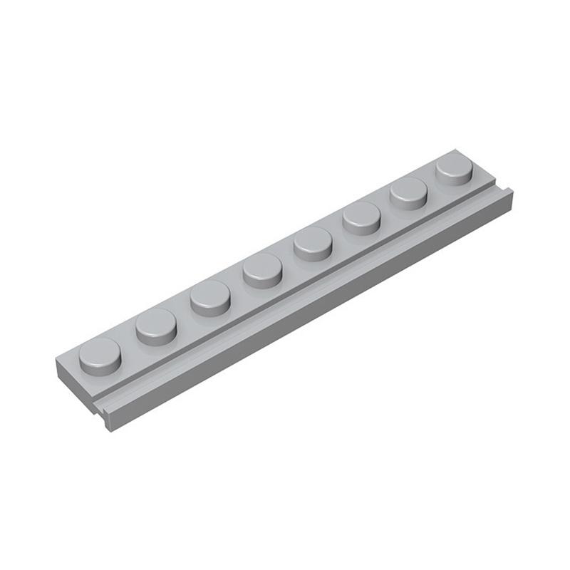 

50g/28PCS 4510 1x8 Plate with groove Building Blocks Moc Accessories Creativity with Brick Toys Children Gift Box 50g--28PCS світло-сірого кольору