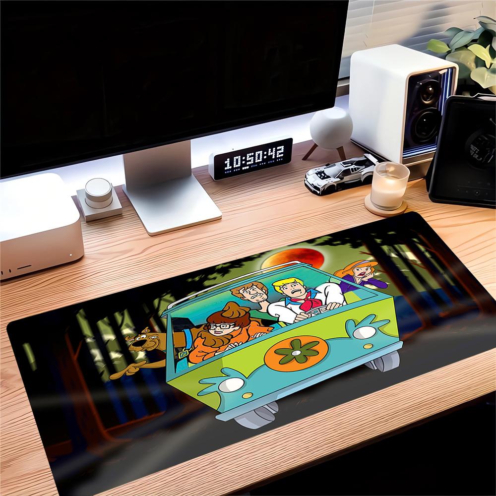 Scoobydoo Mystery Ride Large Gaming Mouse Pad Nonslip Rubber Base Waterproof Desk Mat For Office Pc Laptop