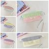 Colorblock Cute Makeup Bag Zipper Pencil Case Casual Stationery Bag  Student