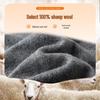 SHANSHAN Men's 100% Lamb Wool Round Neck Thick Warm Knit Sweater