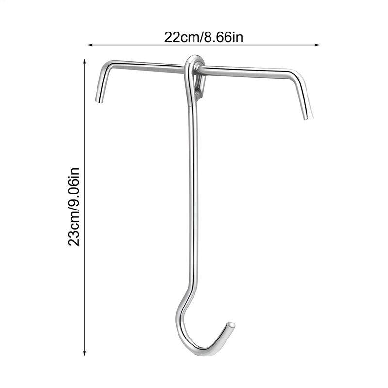 A25F-Halter Edelstahl Truthahnfritteuse Aufhängehaken Für Thanksgiving Küche Restaurant Frittiertes Geflügel Fleisch