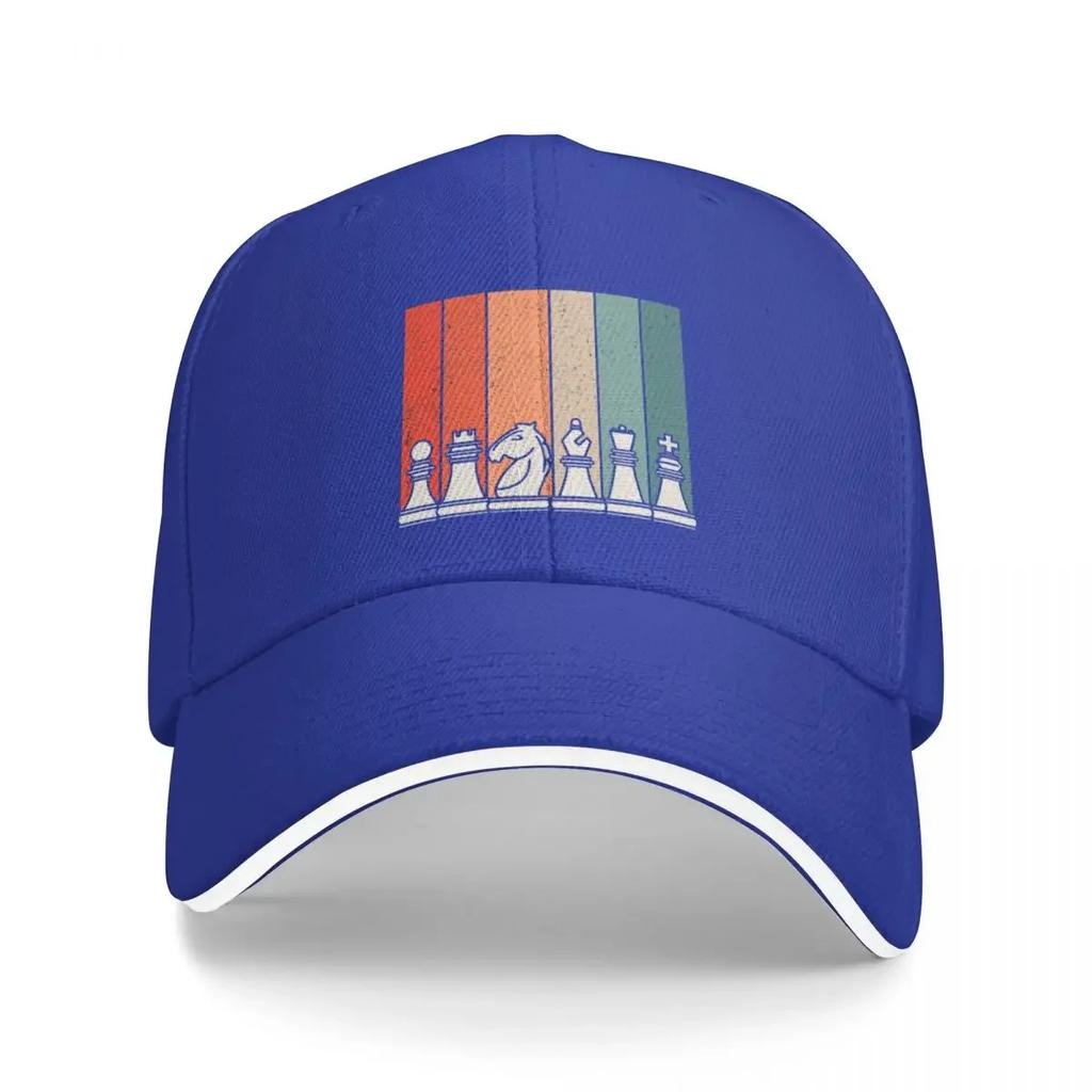 Retro chess Cap Baseball Cap sports caps Beach outing sun hat luxury woman hat Men's