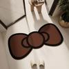 Bow Shaped Bathroom Floor Mat Soft Diatom Mud Non-Slip Rug Water Absorbing Entrance Carpet for Home Decoration