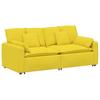 Modular Sofa with Cushions Light Yellow