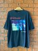Violet Profond Vintage Années 90 #039;Perpendiculaire<wbr/>#039; T-shirt Promotionnel de Tournée 1996 T-shirt Unisexe