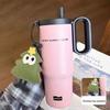 Twilight Ice Shield Insulated Cup, Large Capacity Stainless Steel Water Bottle for Men and Women, Customizable Design.