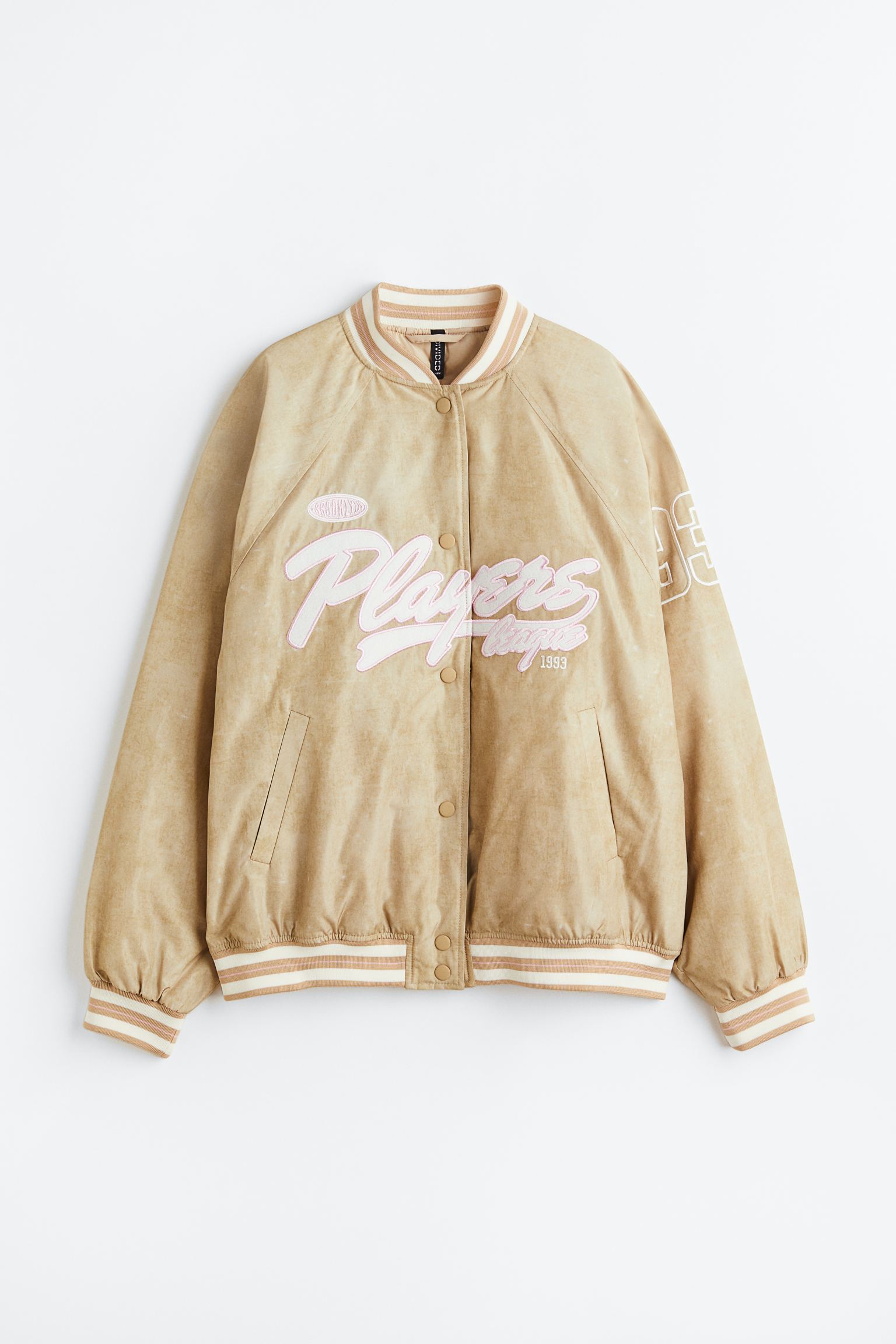 

Embroidered baseball jacket