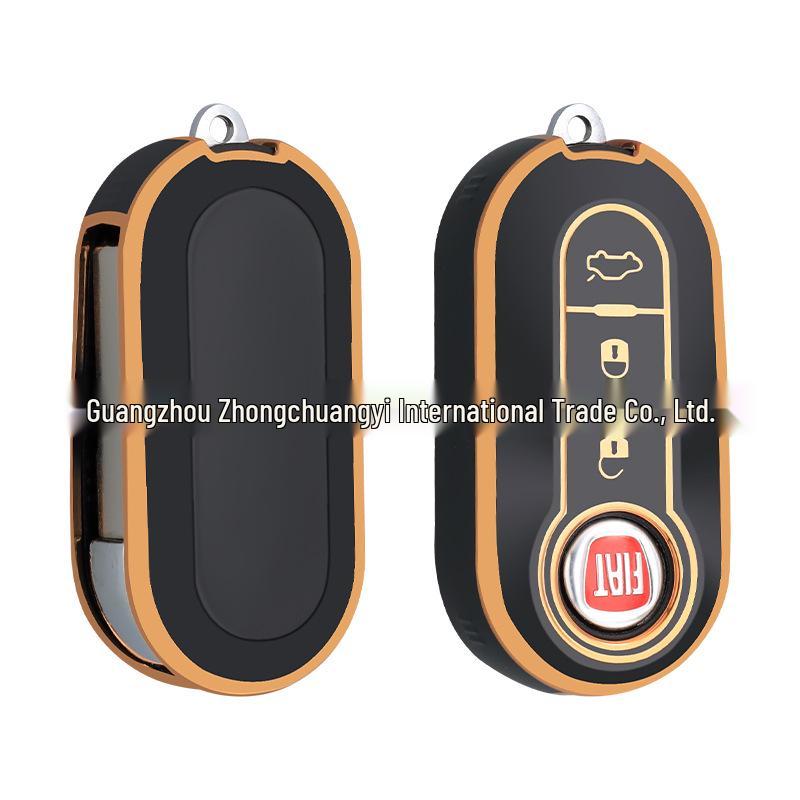 

Чехол для ключа Fiat 500 TPU Мягкий чехол для Viaggio, Linea, Bravo, Iveco Eurocargo Grandma Gray [Single Shell]