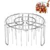 Air Fryer Grill Rack Stainless Steel Hanging Grill Skewers Non-Stick Home Barbecue Kebabs Rack For Vegetable Fish Meat Shrimp