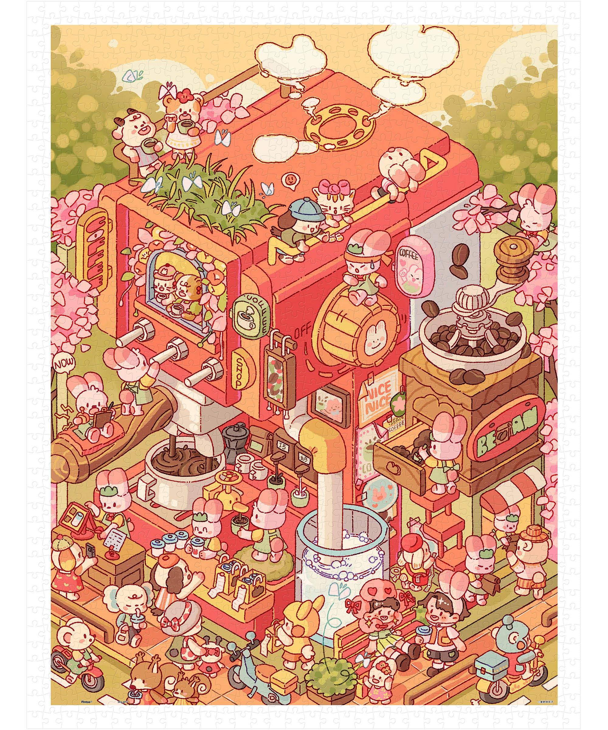 

Пластиковый пазл Pinto Memiko Кофе Без Сломанного Дизайна 1200 Элементов «Hoshino Studio» (45x59см) Взрослые, Сложный, Детали, Собираемый по принципу «клик» [H3589]