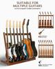 STRICH Wooden Guitar 85cm Holds 8 Electric Guitars or 5 Acoustic with Padded for Home or Studio Use SMT-10 Stand, Wide, Guitars, Protection,