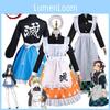 Dämonentöter Cosplay Kostüm Kamado Tanjiro Dienstmädchen Uniform Outfit Kostümparty