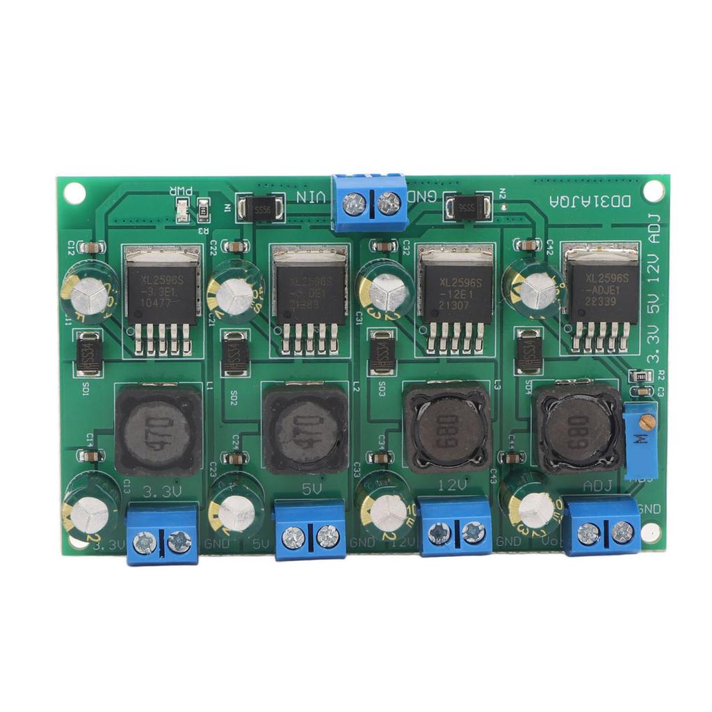 Buck Converter Module 3.3V 5V 12V Adjustable Voltage Output 2‑28V 3A Multi Channel Switching Power Supply Panel