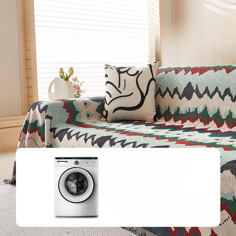 Abstract Painting Style Sofa Towel Cover Cloth Full Cover Four Seasons Universal Sofa Cushion Light Luxury High-Grade Sofa Cover
