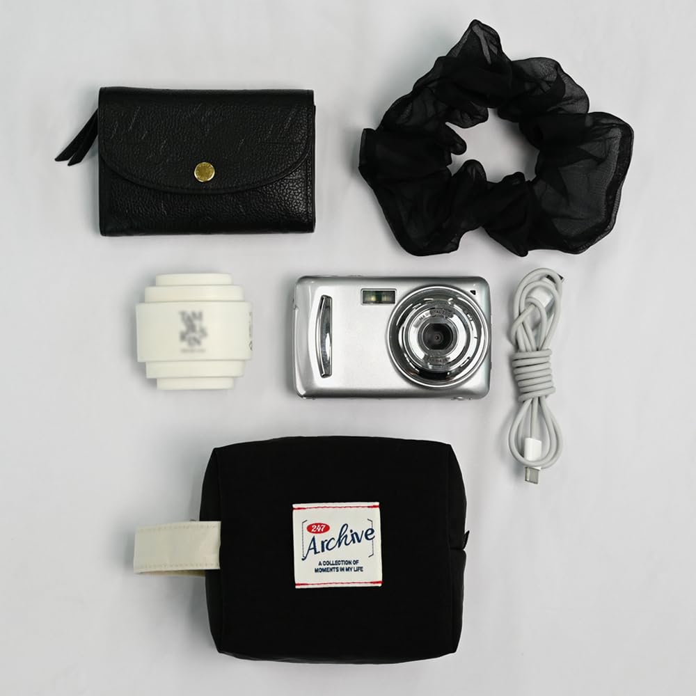 Monolike Archive Cube Mini Ocean Navy Makeup Cosmetic Travel Toiletry Storage Bag Pouch, - Pouch, Pouch, Bag, Bag, Organizer,