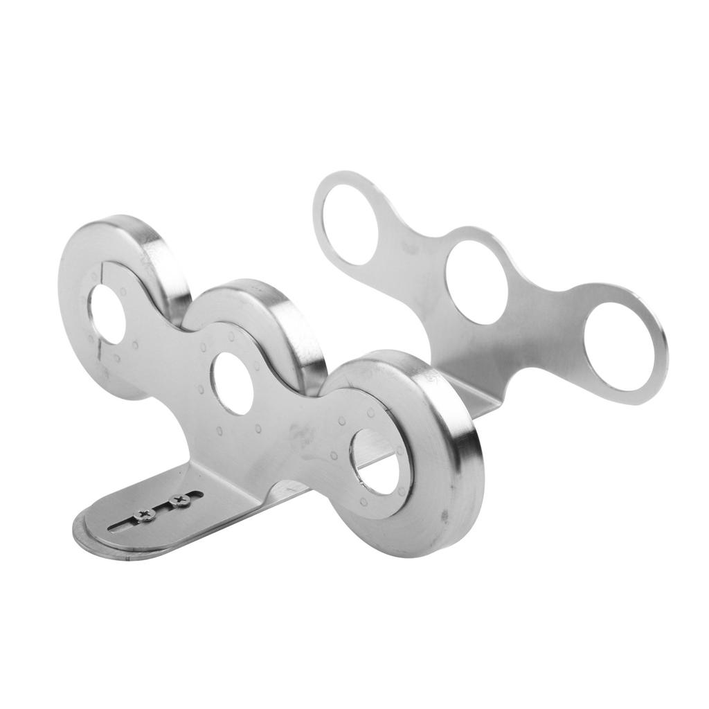 Platzsparender Edelstahl-Seifenspender-Halter für Badezimmer-Essentials