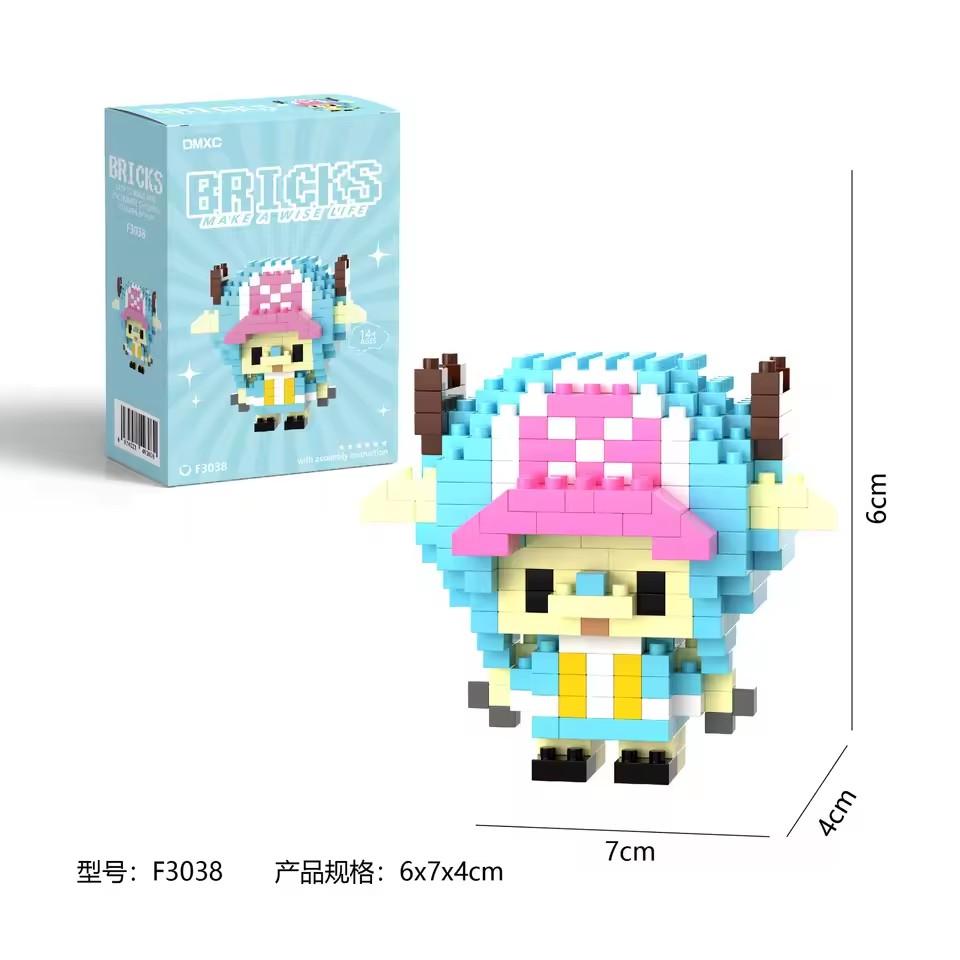 One Piece Building Block Set, Luffy and Zoro Figures, Anime Action Figures, Nami and Usopp Toys, Children's Toy Gifts