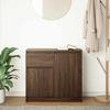 VidaXL Buffet with Drawer Brown Oak 71x35x65 Cm Engineered Wood, Storage Furniture, Buffet, Entryway Furniture, Furniture 861604