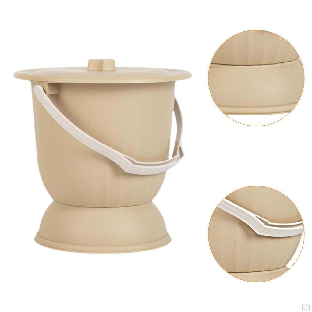 Oală de cameră Pisar portabil cu scuipator cu capac pentru femeie și bărbați