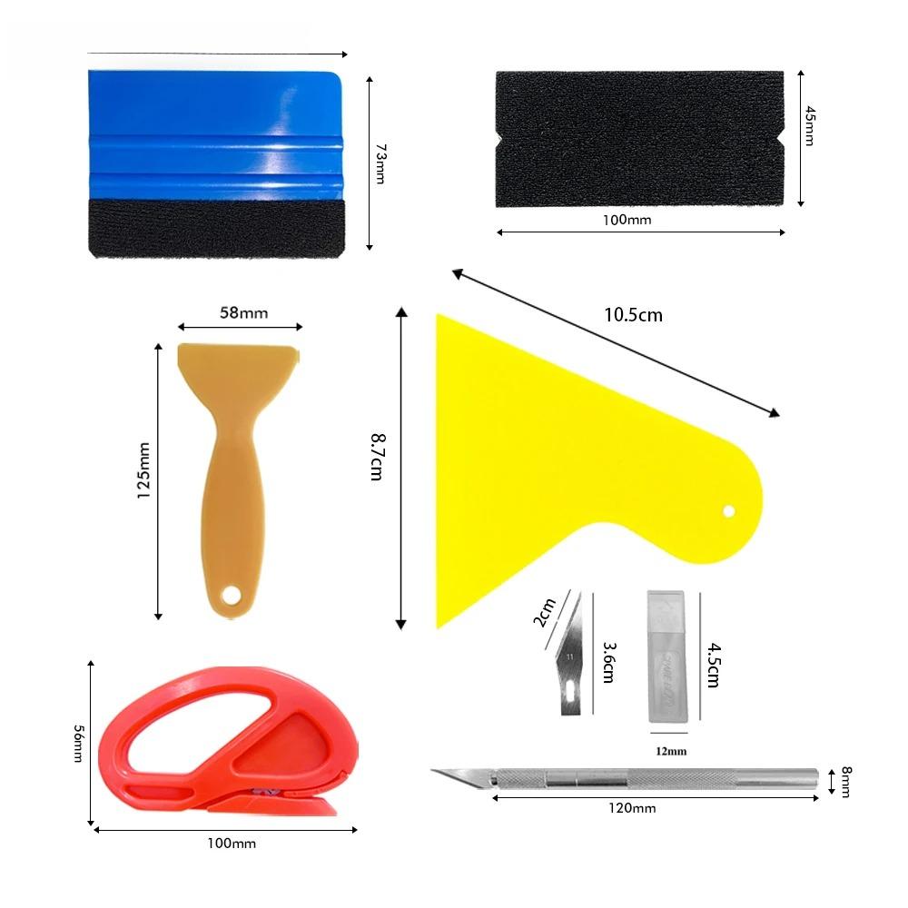 Squeegee Vinyl Wrapping Film Car Film Wrap Tool Kit Suede Scraper for Auto Window Tint Wrapping Tools Car Accessories Squeegee