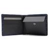 Inden Wallet Coin Purse Deerskin Traditional Craft Made in Japan Navy Blue with White Lacquer Seigaiha [Indenya] Bi-fold Men's No.2006 ([14-004]