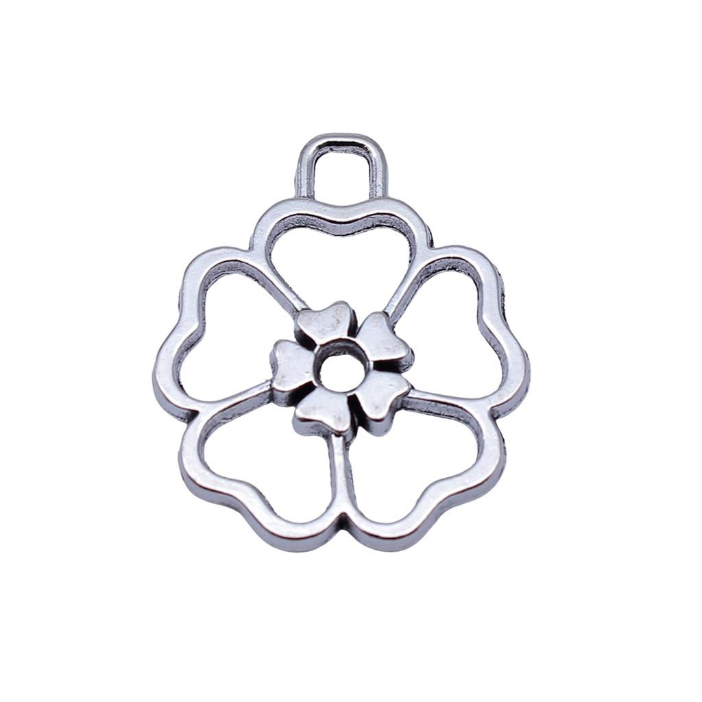 Flowers Of Life Charms Vintage Alloy Pendants For Nature Inspired Jewelry Making