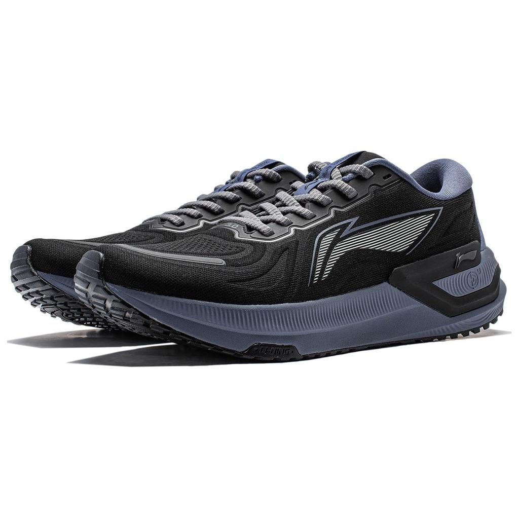New LiNing YueYing 3.0 Cushioning Low Top Sprint Running Shoes Men's Black ARHU003-2