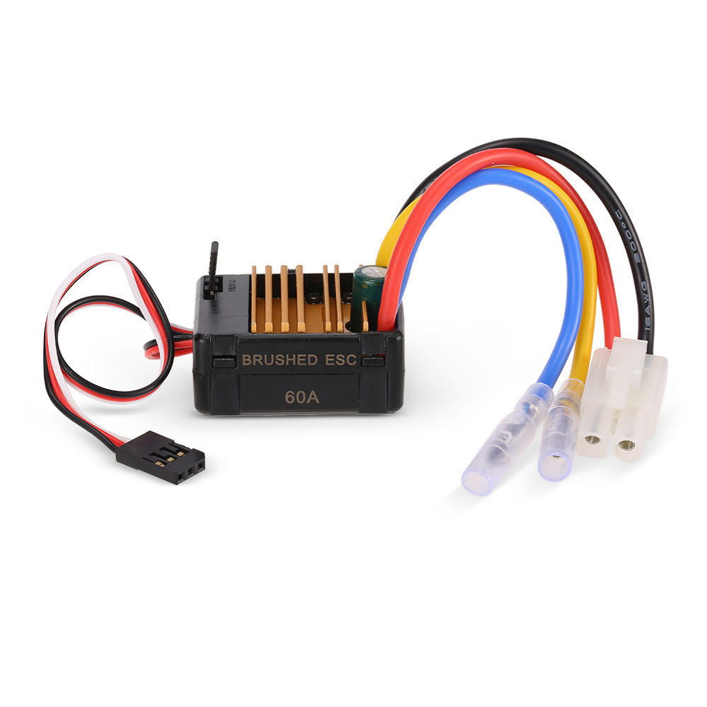 Cheap 60A Brushed ESC Electric Speed Controller with 5V/2A BEC for 1/10