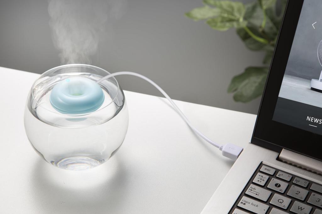 Three Up Portable Ultrasonic Humidifier Macaron Blue PB-T1951BL