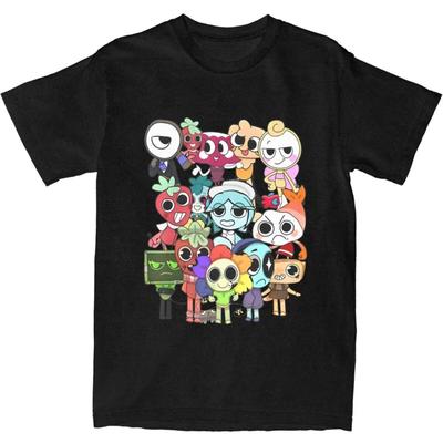 Damen Bedrucktes Dandys World Spiel Cartoon T-Shirt Damenbekleidung Muster T-Shirt Streetwear Anime Kleidung