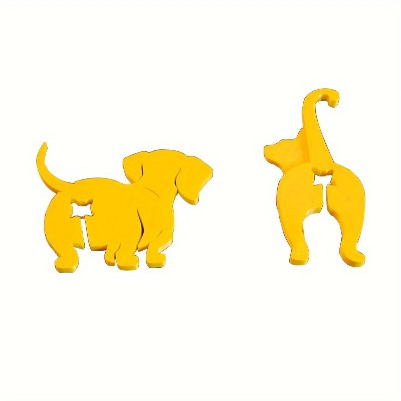 

2pcs Dog-Themed Reusable Sealing Clips for Food Bags – Moisture & Dust Proof, Multi-Purpose Kitchen Organizer