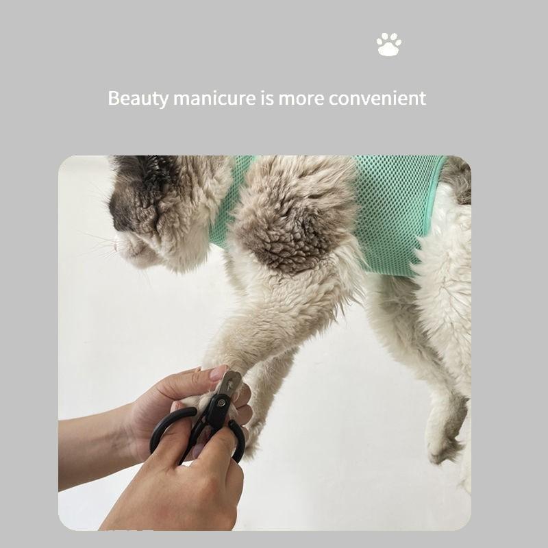 Cat Grooming Nail Cutting Anti Scratch Bite Fixed Bag Bath Trimming Restraint Bag Pet Beauty Hammock Hanging Pet Supplies