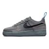New Nike Air Force 1 Low Cut Out Swoosh Smoke Grey GS DQ1097-001