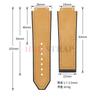 19x26mm Vícebarevné Kožené Řemínky na Hodinky s Texturou Bambusu pro Řady Hublot Yubo Classic Fusion Big Bang Voděodolný Řemínek