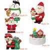 Mushroom Christmas Ornaments Miniature Resin Santa Claus Decoration  Cake Decoration