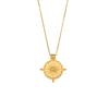 MamacitaSlay 316L Stainless Steel Vintage Sun Pendant Necklace 18K Gold Plated Waterproof Jewelry For Women Trend Necklace